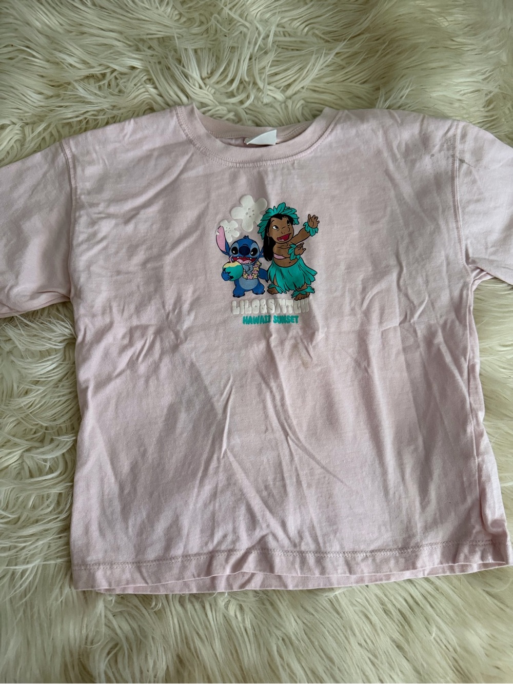 ZARA Disney Pink Lilo & Stitch Graphic Tee